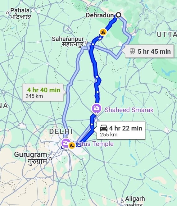 Dehradun to Delhi pet travel