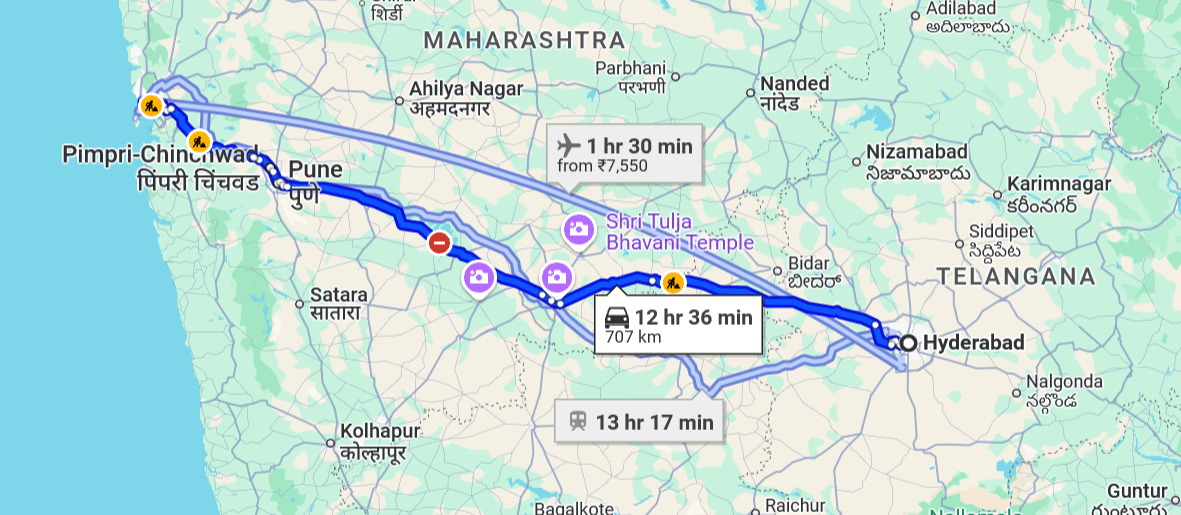 Hyderabad to Mumbai pet travel routes ( air, road, train ) | Pet Relocation Services Hyderabad