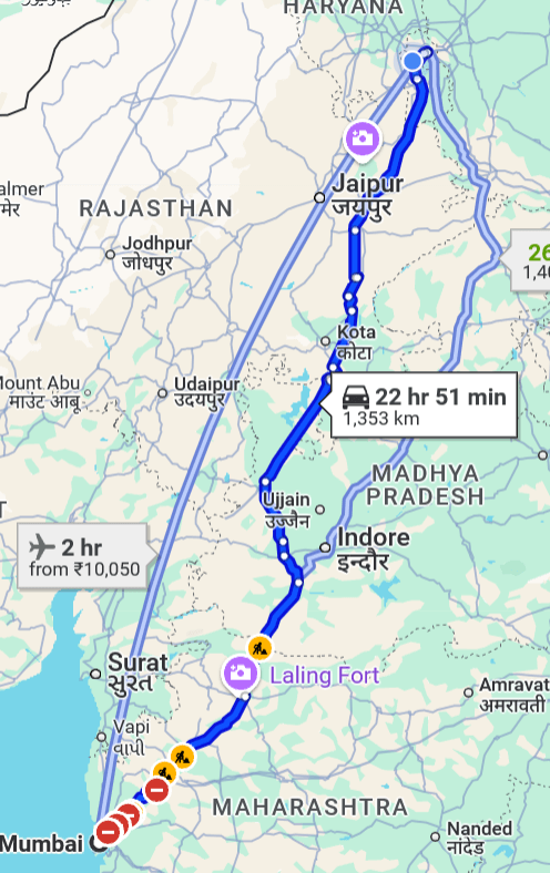 Mumbai to Delhi pet travel routes ( air, road, train ) | Pet Relocation Services Mumbai