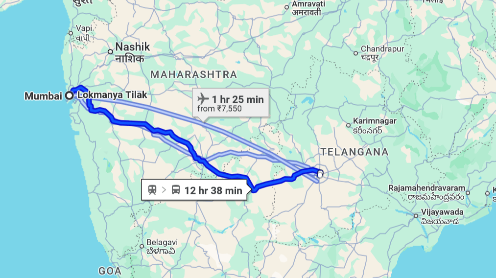 Mumbai to Hyderabad pet travel routes ( air, road, train ) | Pet Relocation Services Mumbai