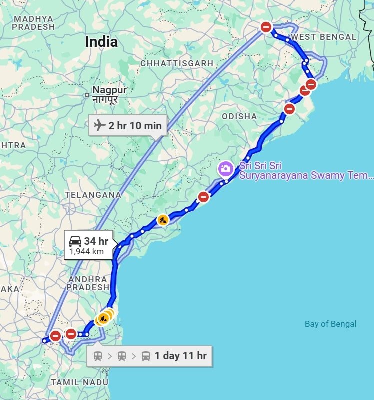 Ranchi to Bangalore pet travel