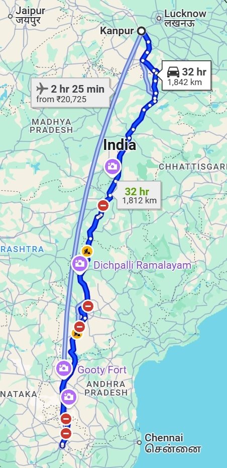Kanpur to bangalore pet travel